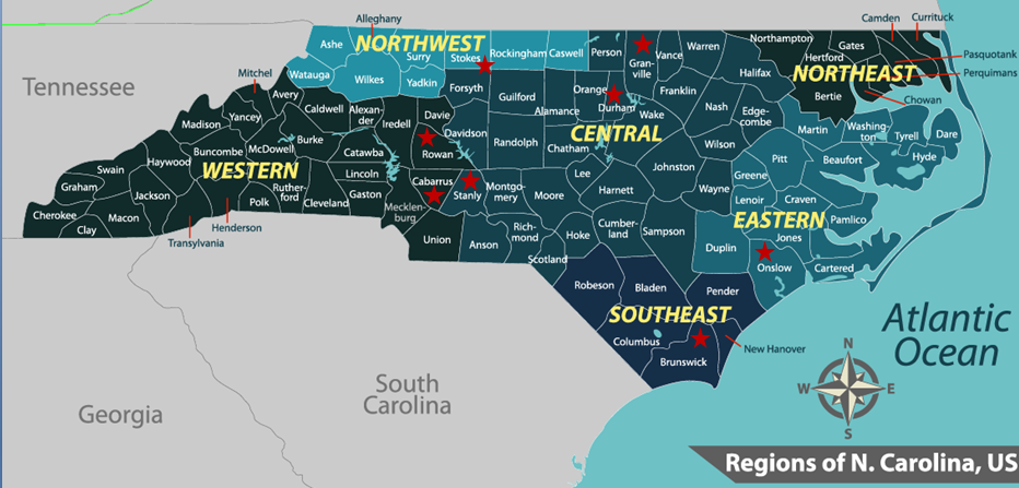 NC County Map